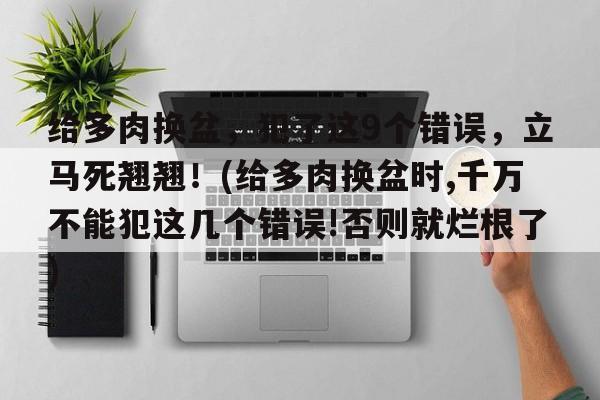 给多肉换盆，犯了这9个错误，立马死翘翘！(给多肉换盆时,千万不能犯这几个错误!否则就烂根了)